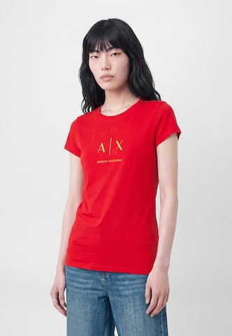 ARMANI EXCHANGE Póló - piros: elől