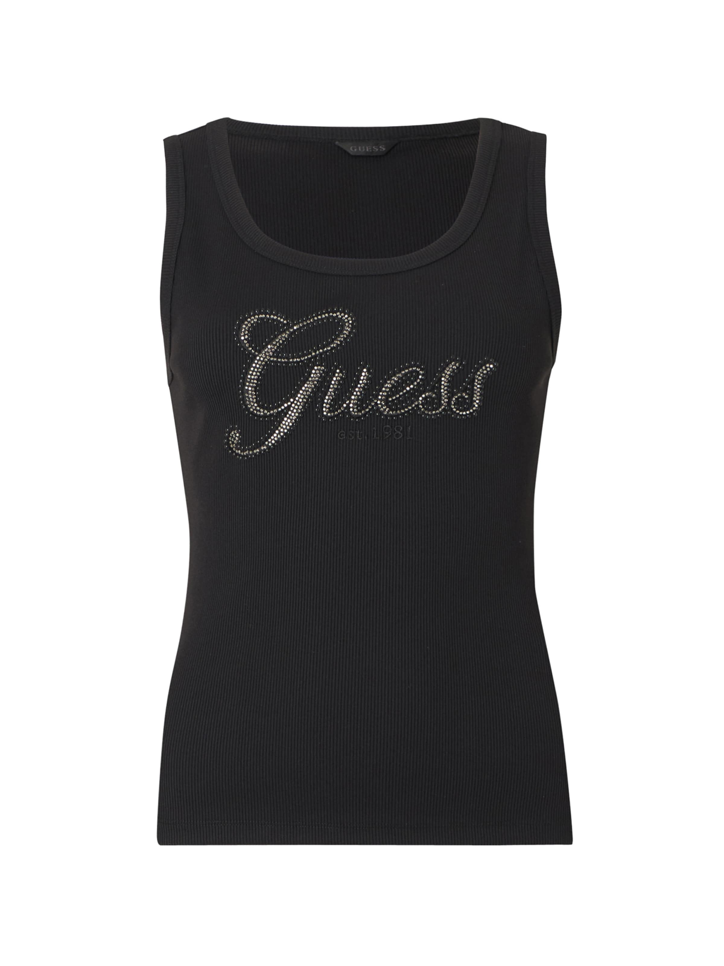 GUESS Top in Black: front