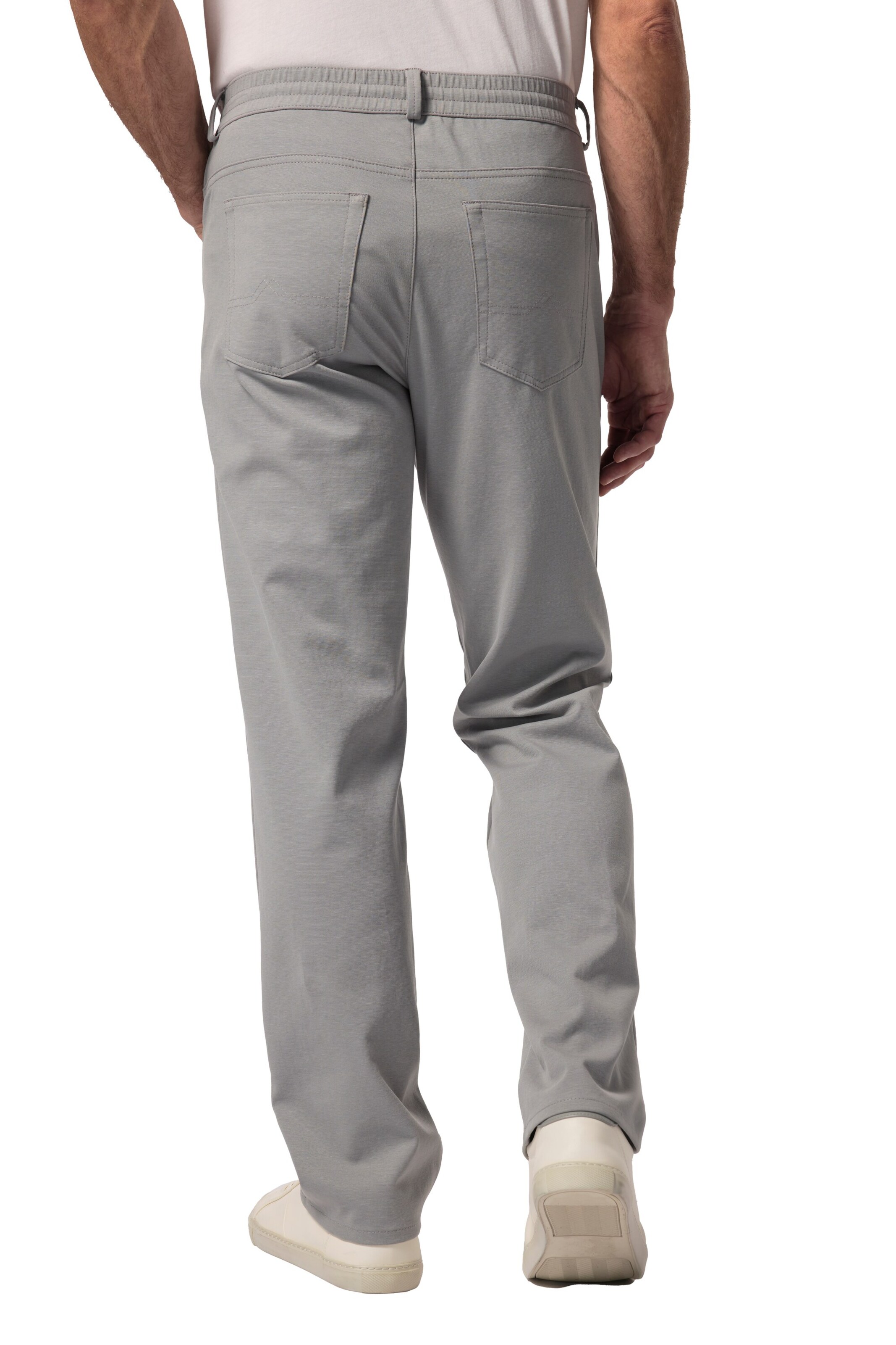 Boston Park Wide leg Chino trousers in Grey