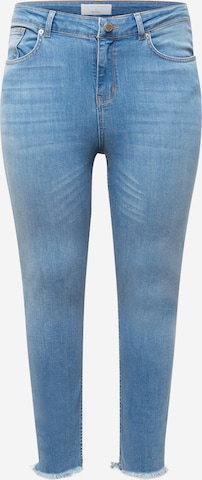 Guido Maria Kretschmer Curvy סקיני ג'ינס 'Isa' בכחול: מלפנים