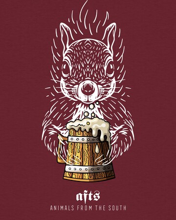 Watapparel Shirt ' Eichhörnchen ' in Red