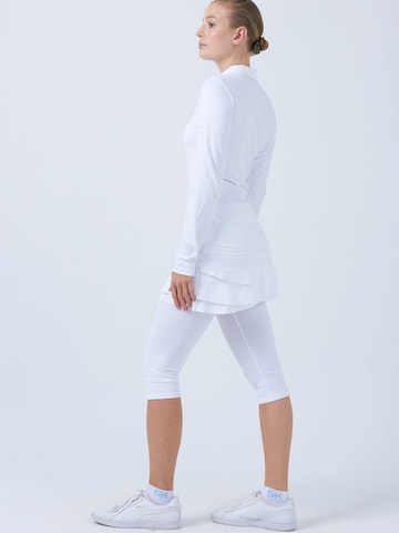 SPORTKIND Funktionsshirt 'Poloshirt Langarm'‌‌‌‌‌‌ in Weiß