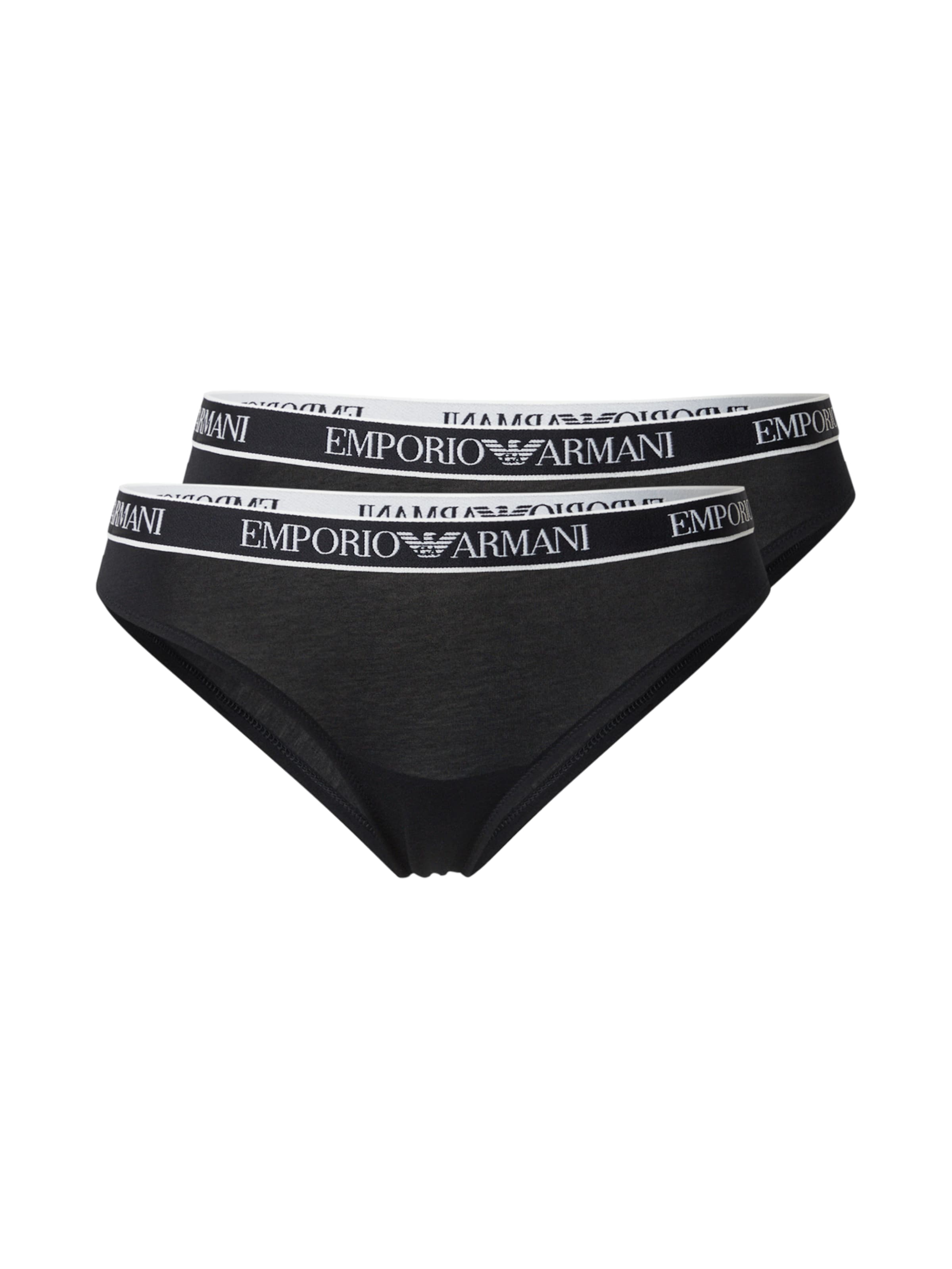 Slip di Emporio Armani in nero: frontale