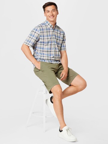 FYNCH-HATTON Normální Chino kalhoty – zelená