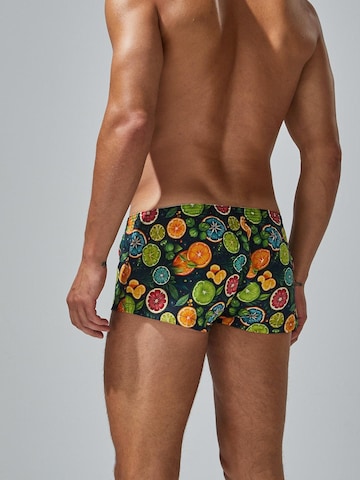 SEOBEAN Boxer shorts 'Tropical' in Black