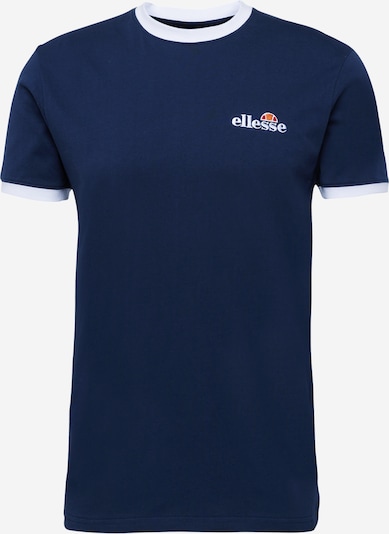 ELLESSE T-Shirt 'Meduno' en bleu marine / bleu foncé / rouge / blanc, Vue avec produit