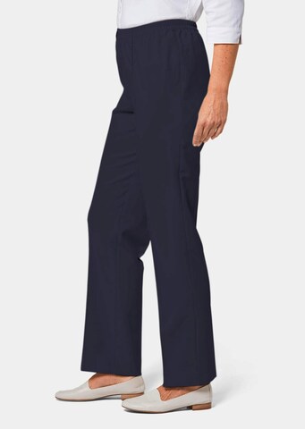 Regular Pantalon à plis Goldner en bleu