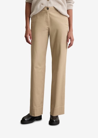 Loosefit Pantalon chino Marc O'Polo en beige : devant