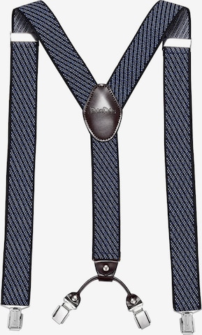 DonDon Suspenders in Blue: front