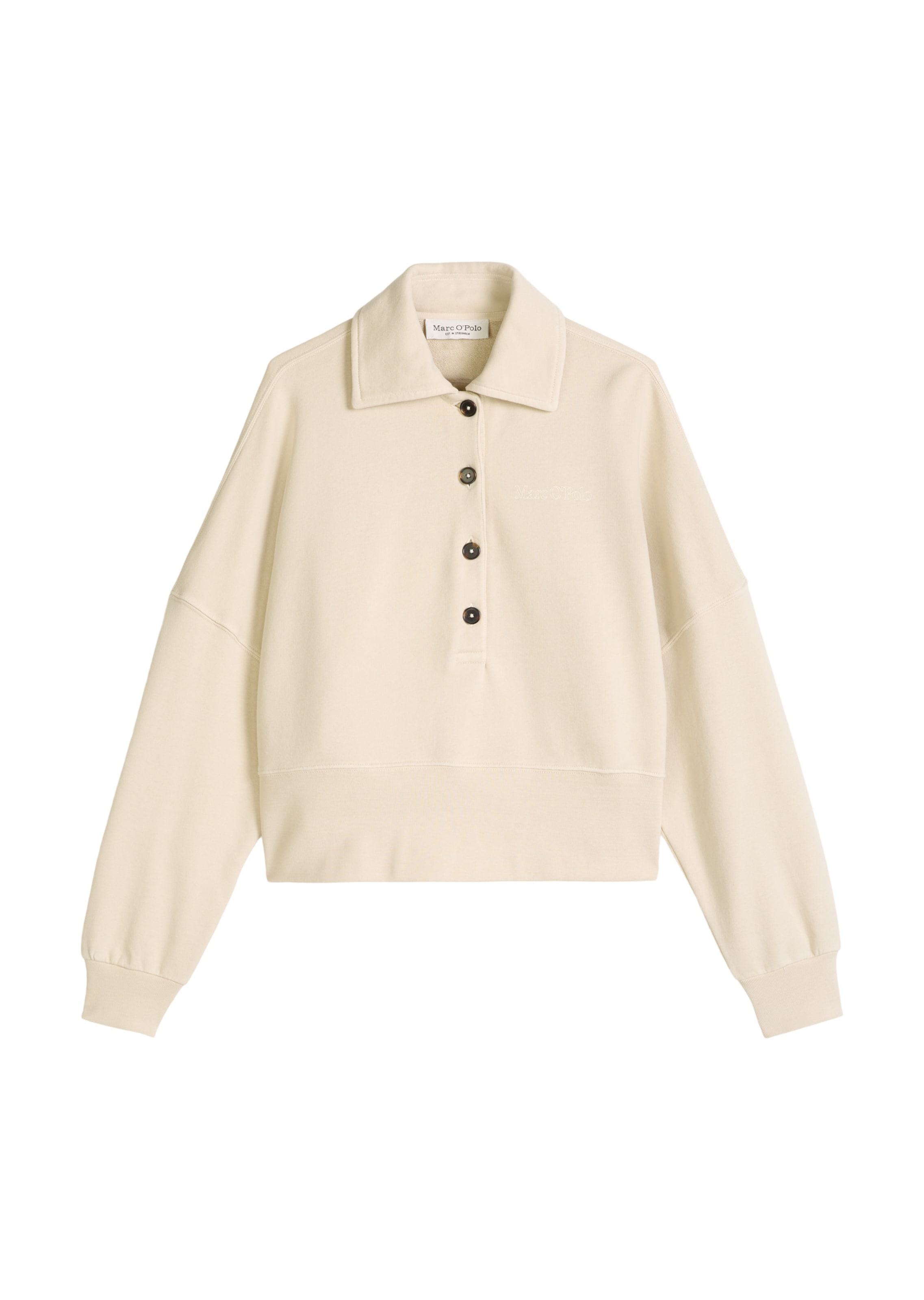 Marc O'Polo Sweatshirt in Beige: front