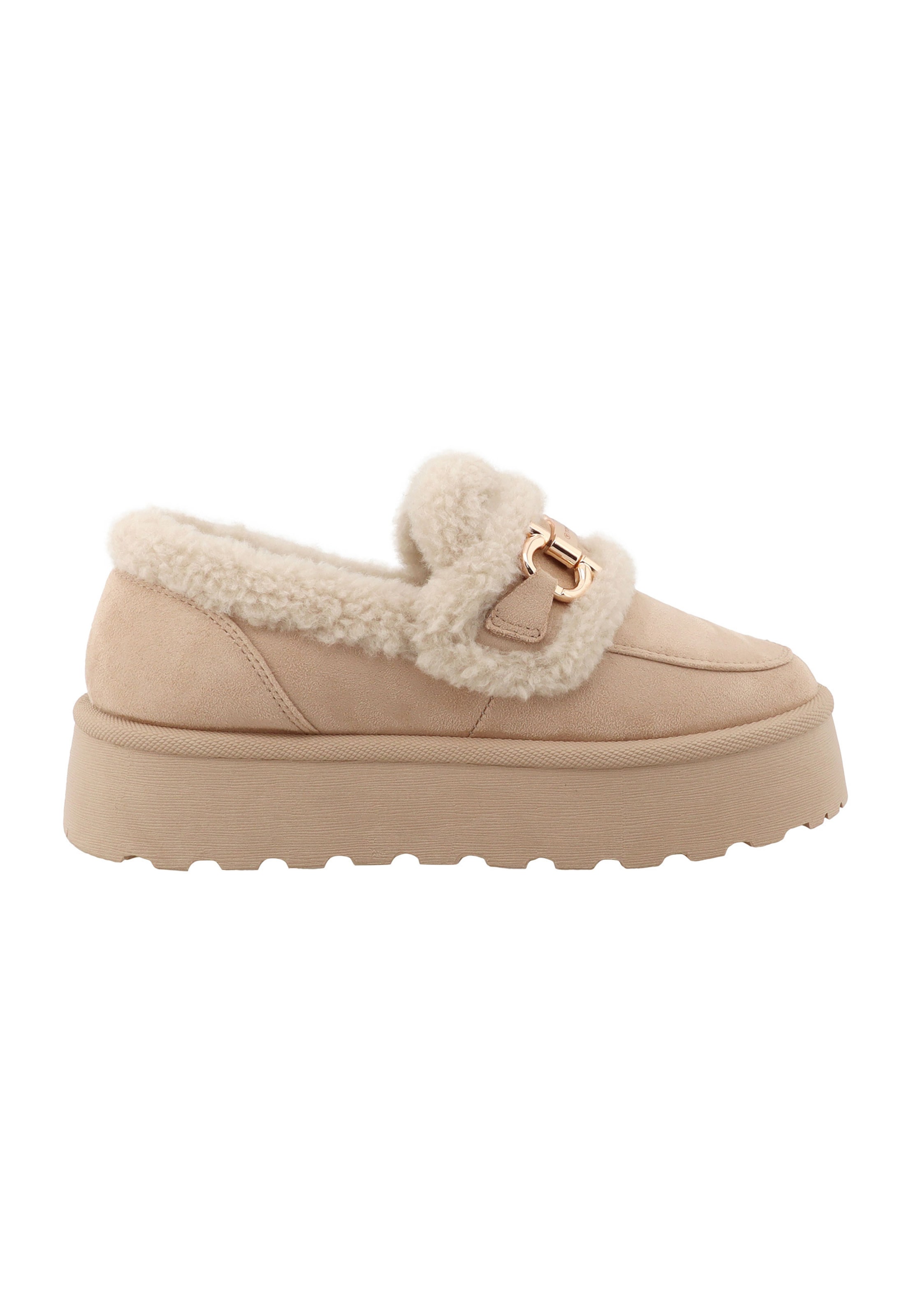 TOM TAILOR Slipper in Beige: Vorderseite