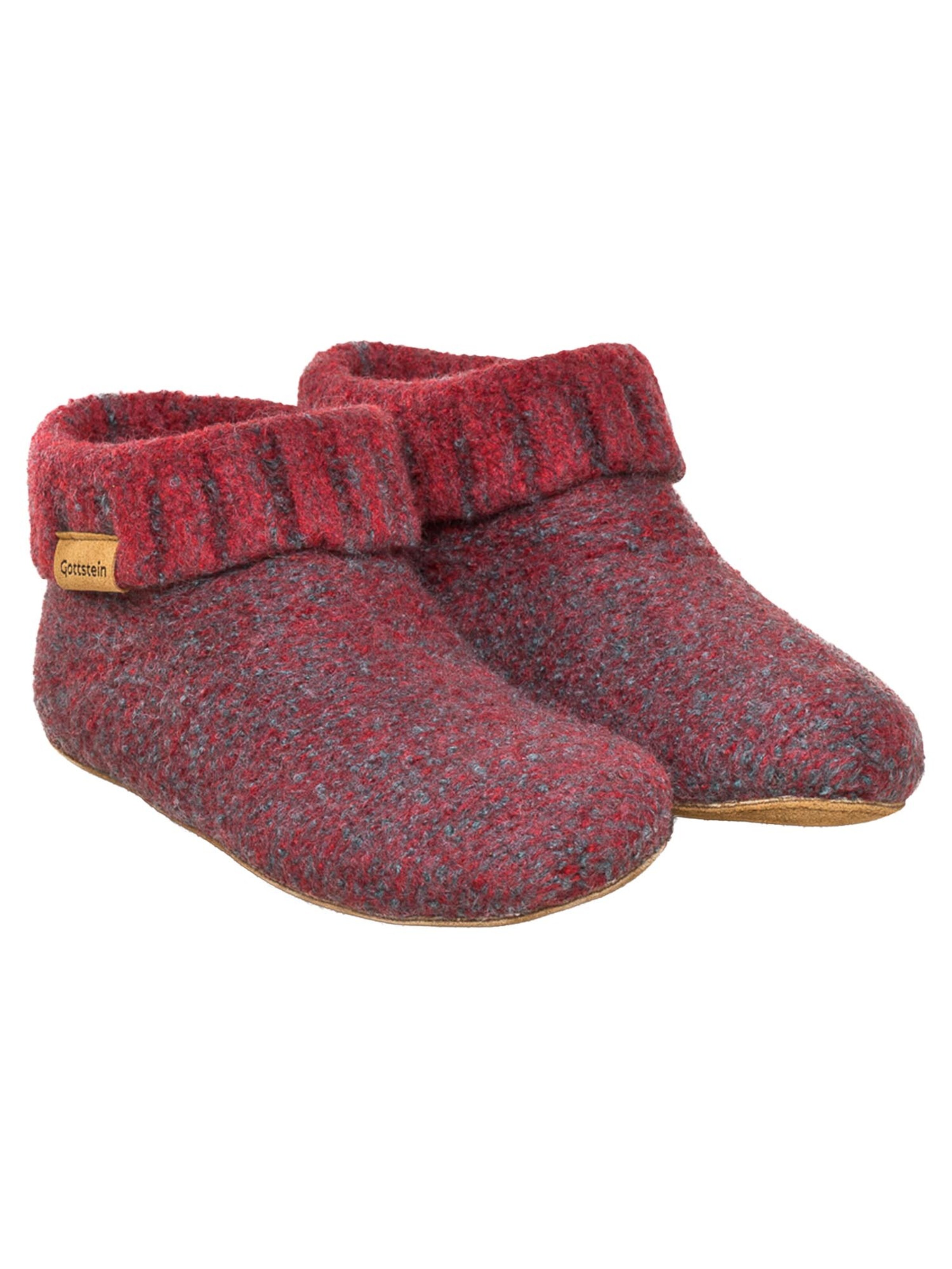 Gottstein Mules 'Knit Boot' in Red