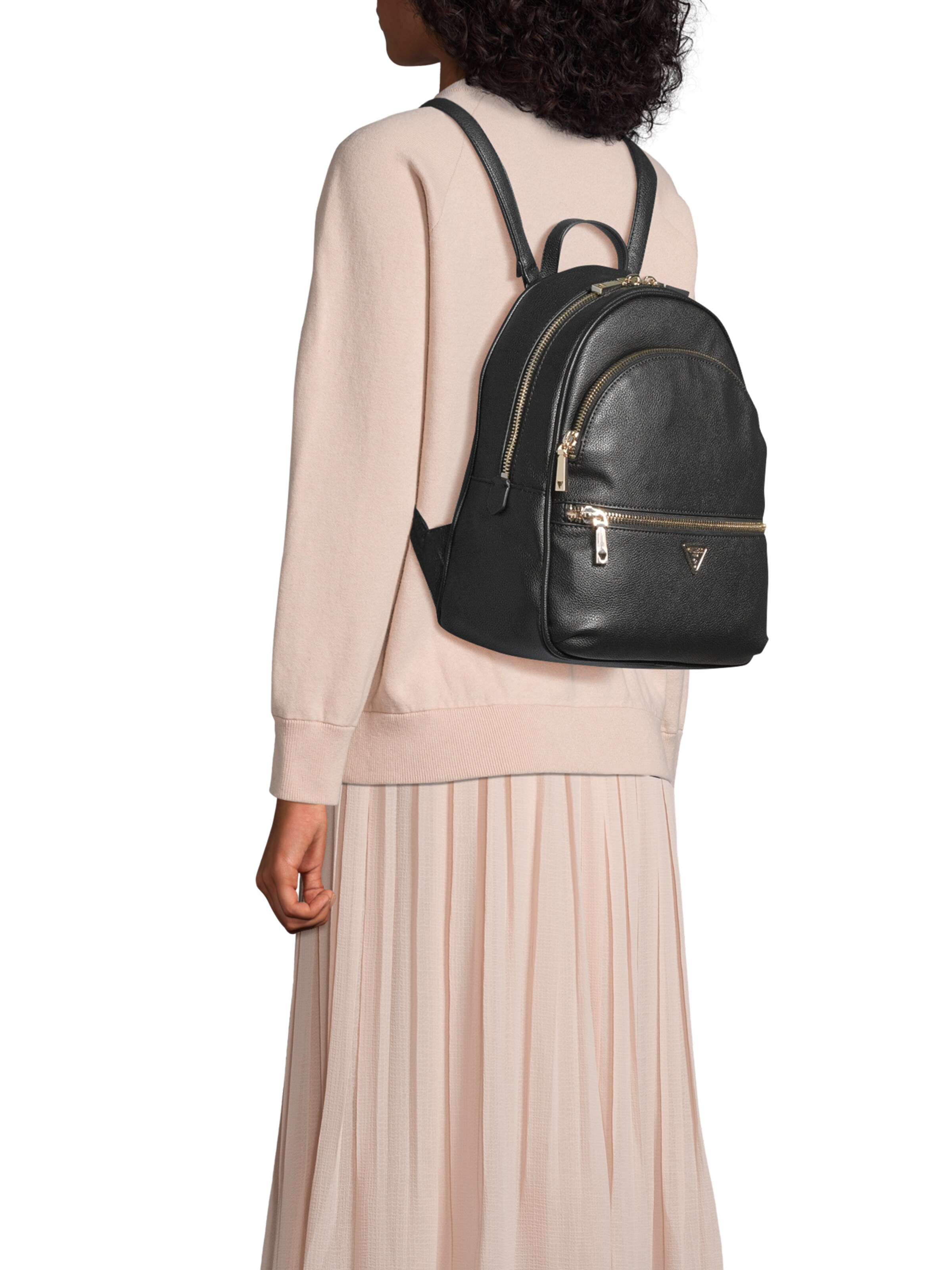 GUESS Rucksack'MANHATTAN II LARGE BACKPACK' in Schwarz