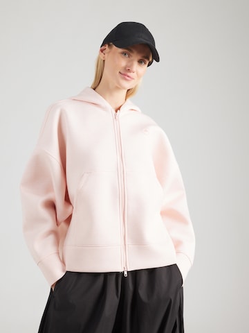Bluză cu fermoar sport 'SCUBA' de la ADIDAS BY STELLA MCCARTNEY pe roz: față