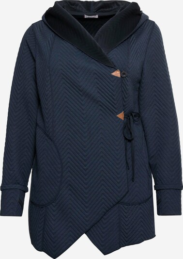 sheego by Joe Browns Sweatvest in de kleur Nachtblauw, Productweergave