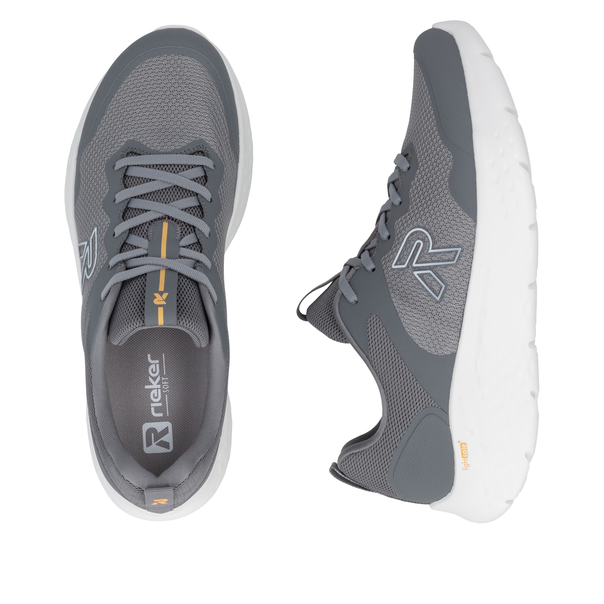 Baskets basses Rieker en gris