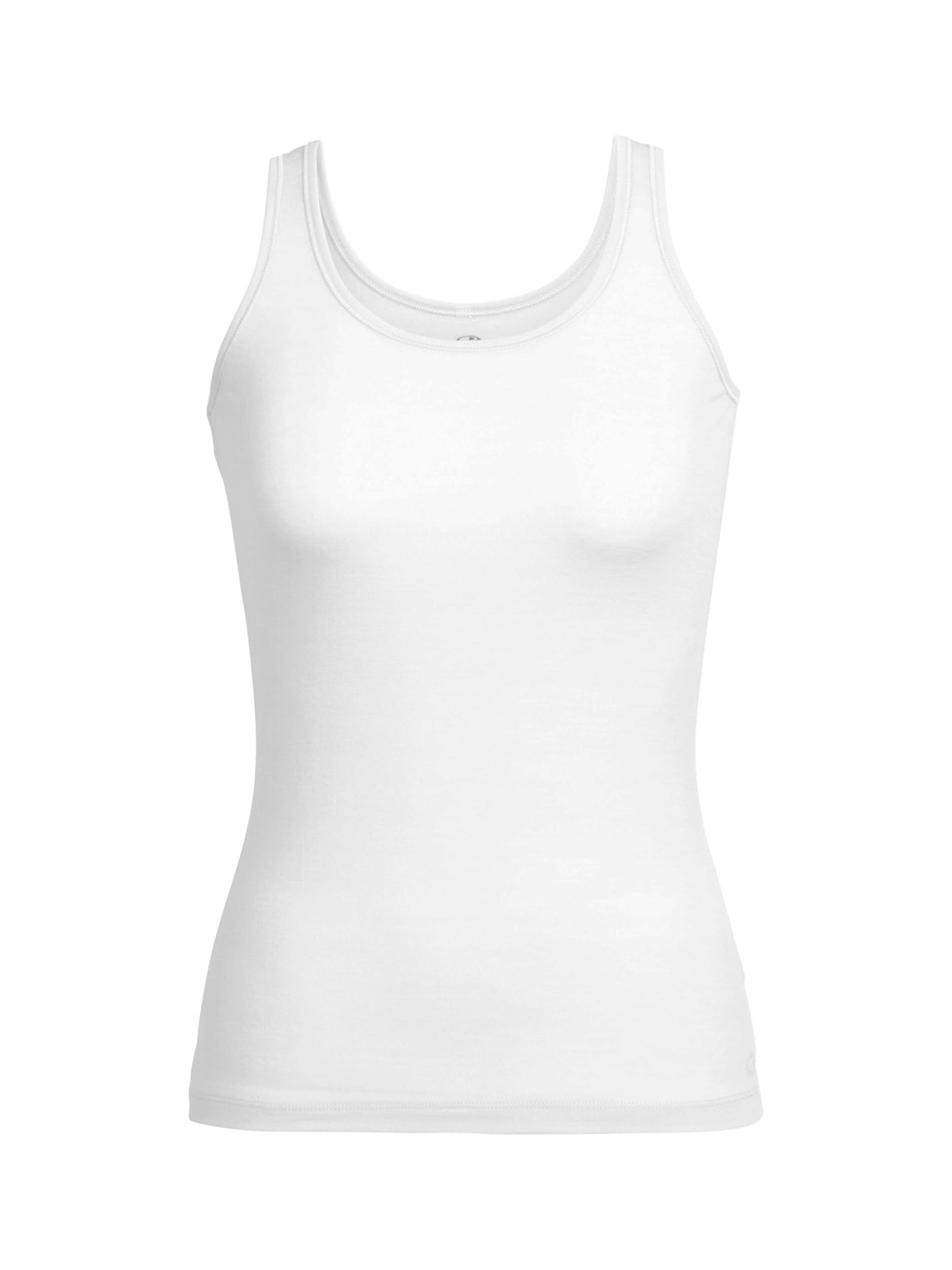 balta ICEBREAKER Sportiniai marškinėliai be rankovių 'Siren': priekis