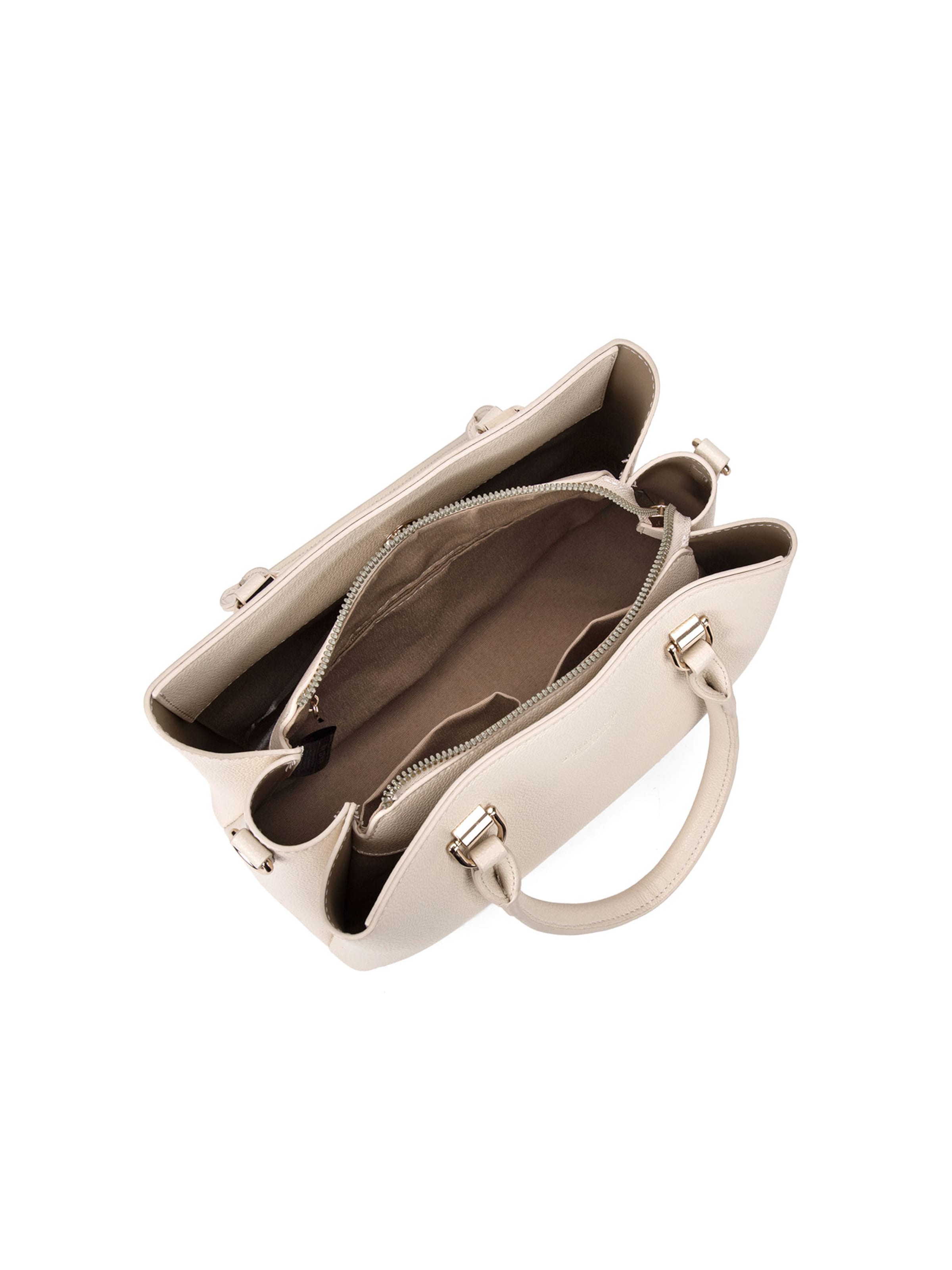 Borsa a mano 'Borsa a Mano Vegan Leather Diana & Co Firenze - Zip e Tracolla Rimovibile' di Diana&Co. in beige