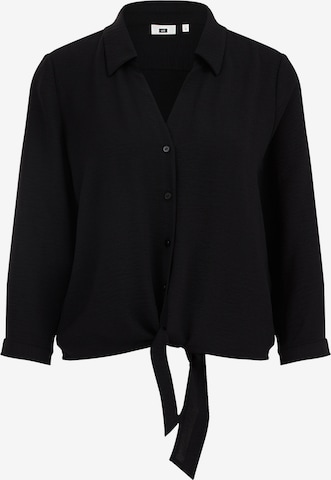 WE Fashion Blouse in Zwart: voorkant