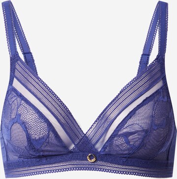 Chantelle Triangle Bra 'TRUE LACE' in Blue: front