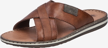 Rieker Pantolette in Braun: Vorderseite