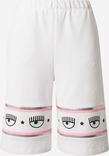 Pantaloni Chiara Ferragni pe roz / negru / argintiu / alb, Vizualizare produs
