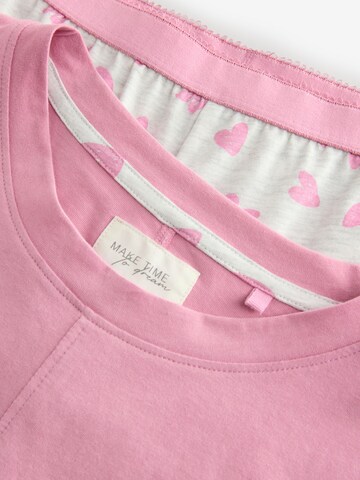 Next Korte pyjama in Roze