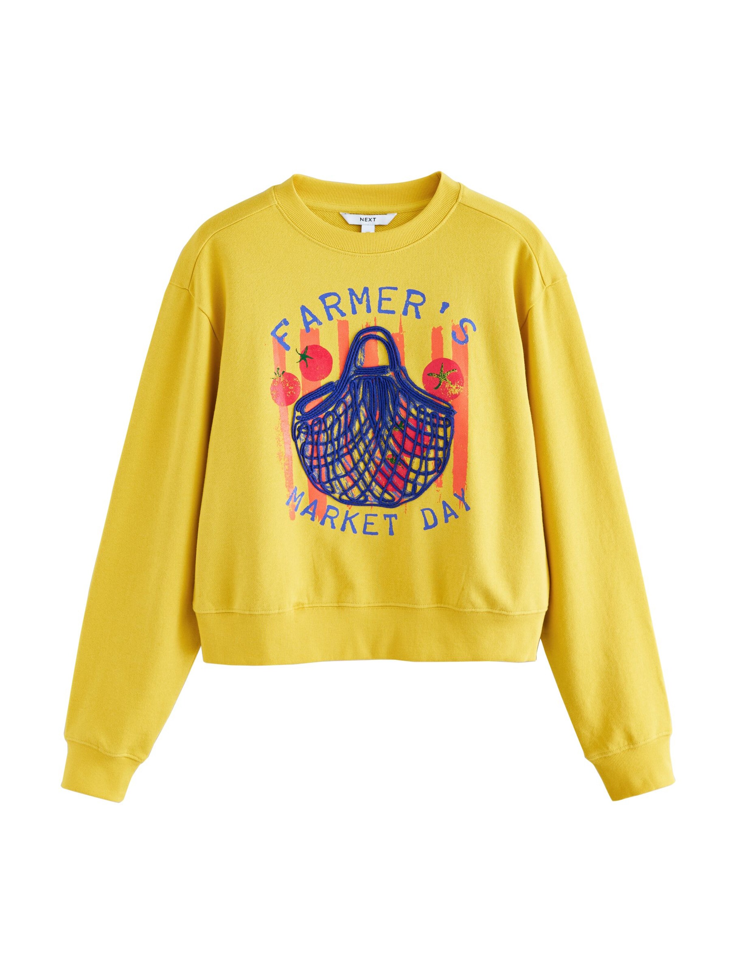 Next Sweatshirt in de kleur Geel, Productweergave