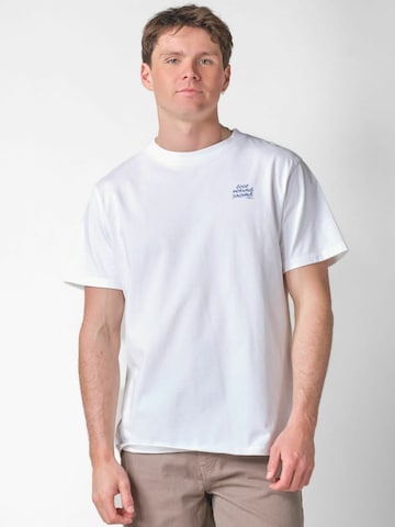 Coupe regular Chemise ' Egon ' Klitmøller en blanc : devant