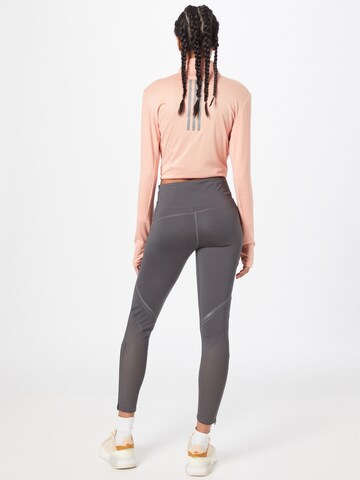 ADIDAS SPORTSWEAR Skinny Sporthose 'How We Do' in Grau