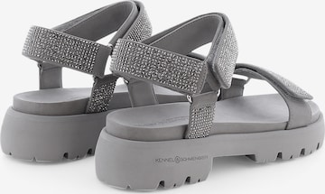 Kennel & Schmenger Strap Sandals ' SKILL ' in Grey
