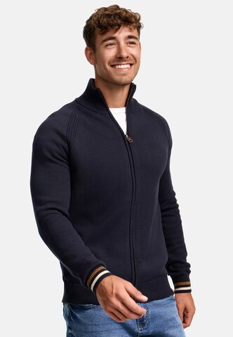 INDICODE JEANS Knit cardigan 'Arutemia' in Blue