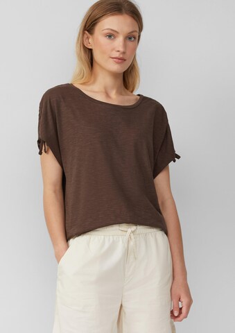 s.Oliver Shirt in Bruin: voorkant