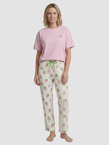Chemise de nuit ' Erdbeer-Motiv ' Rösch en rose
