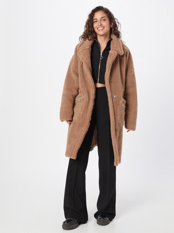 Missguided Winter Coat in Beige