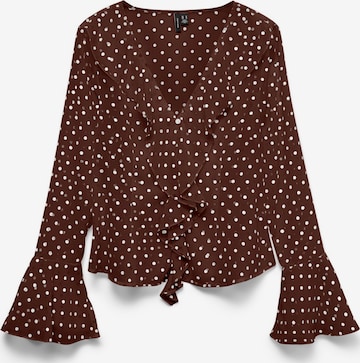 Chemisier 'VMWillow' VERO MODA en marron : devant
