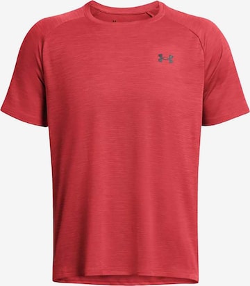 UNDER ARMOUR Functioneel shirt 'Tech' in Rood: voorkant