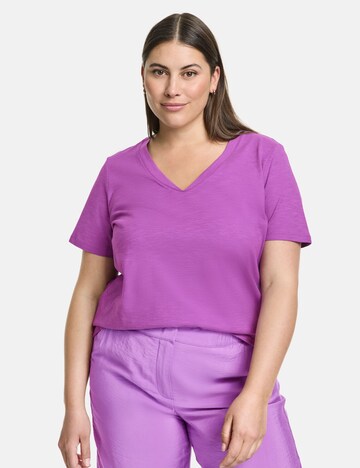 SAMOON Shirt in Purple: front