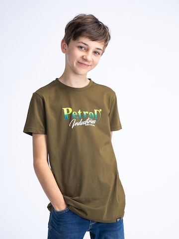 Petrol Industries Shirt 'Breezeway' in Groen: voorkant