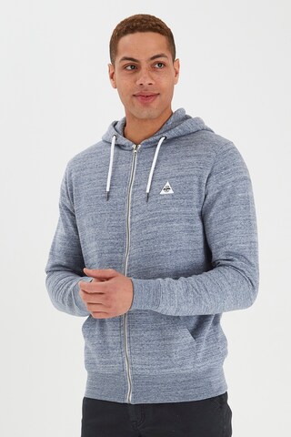 BLEND Zip-Up Hoodie in Blue: front