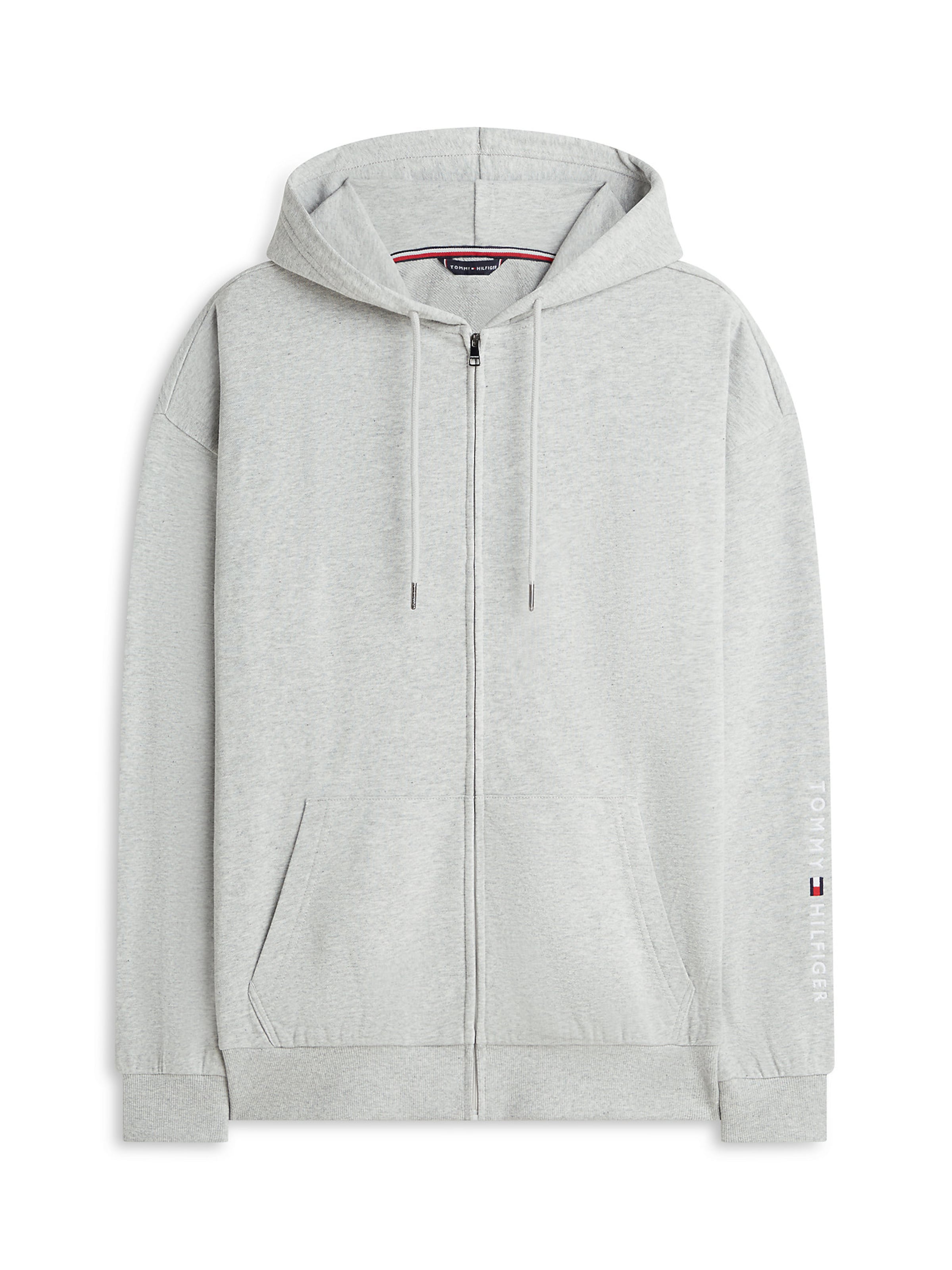 TOMMY HILFIGER Sweat jacket in Grey: front