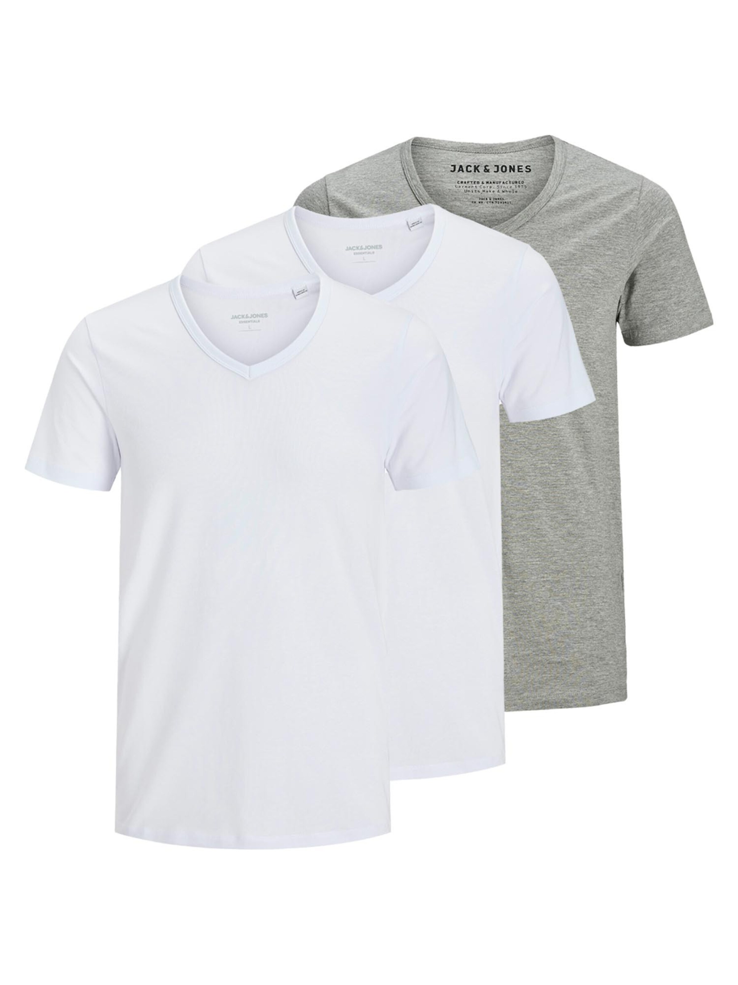 JACK & JONES Shirt 'Essentials' in Zilver: voorkant