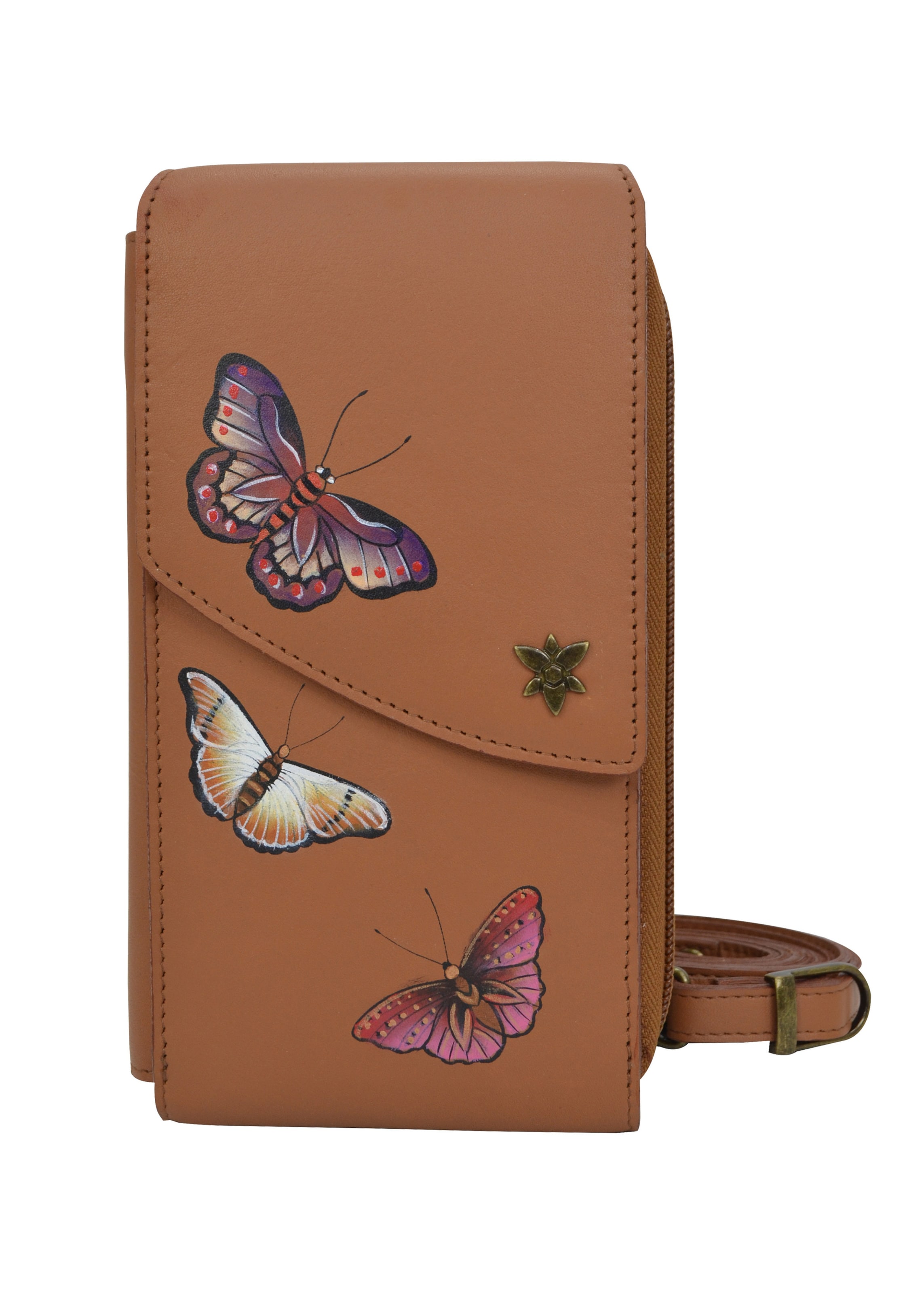 Frauen Portemonnaies ANUSCHKA Brieftasche 'Butterflies Honey' in Mischfarben - LK08639 Frauen Portemonnaies ANUSCHKA Brieftasche 'Butterflies Honey' in Mischfarben - LK08639