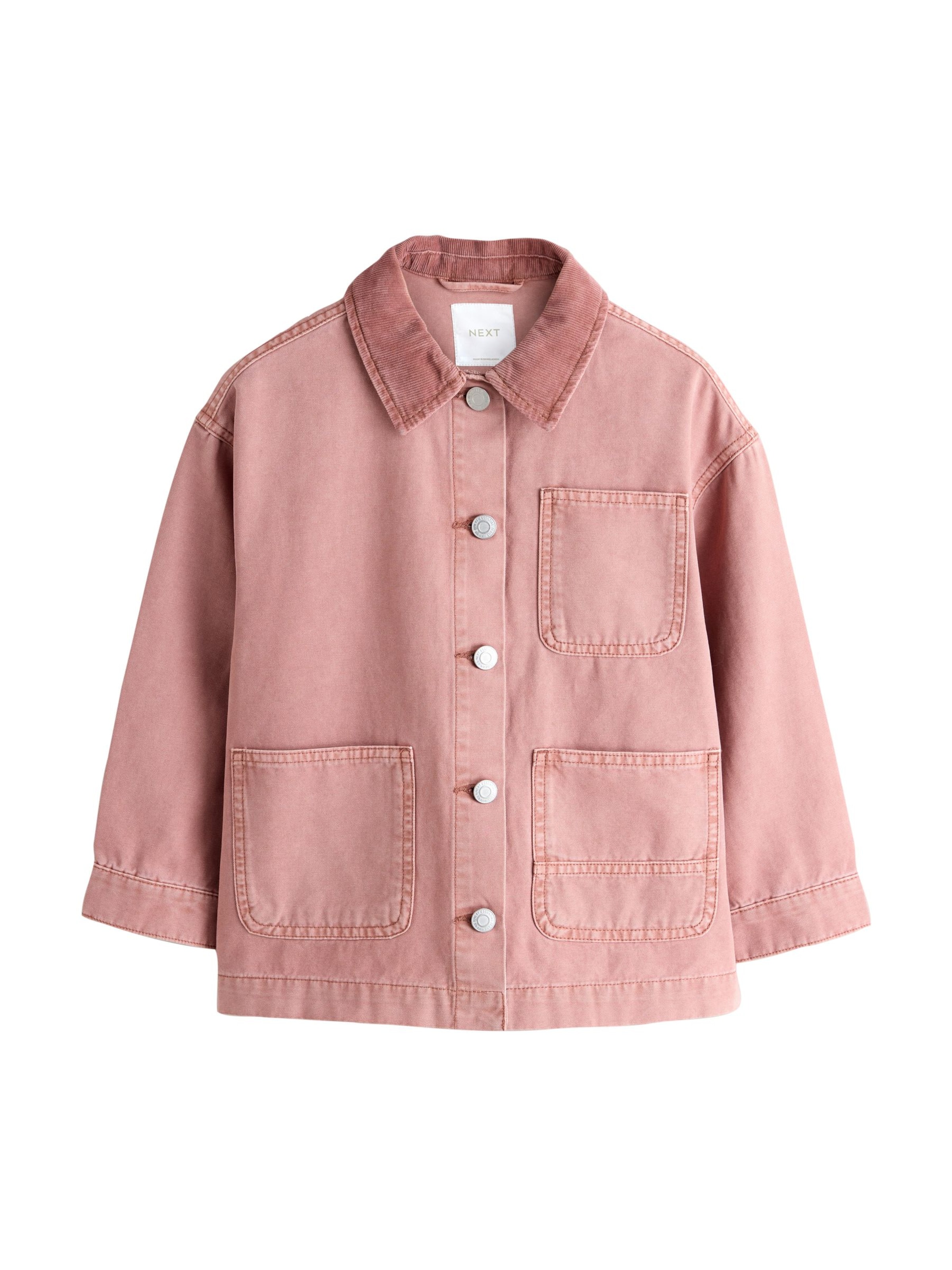 Next Демисезонная куртка в Ярко-розовый: спереди