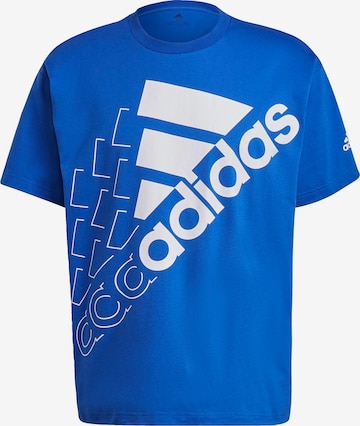 mėlyna ADIDAS PERFORMANCE Sportiniai marškinėliai 'Essentials': priekis