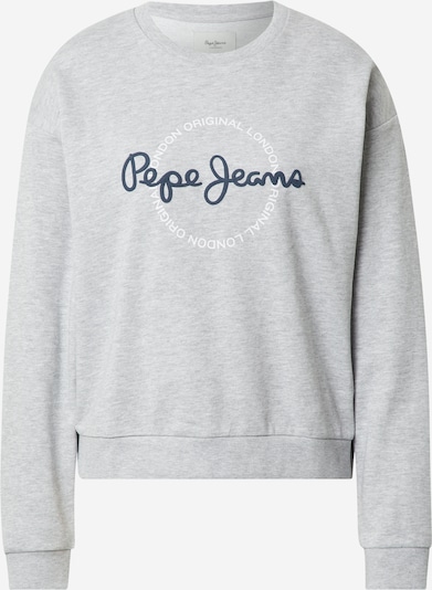 Pepe Jeans Collegepaita 'BLANCA' värissä laivastonsininen / meleerattu harmaa / valkoinen, Tuotenäkymä