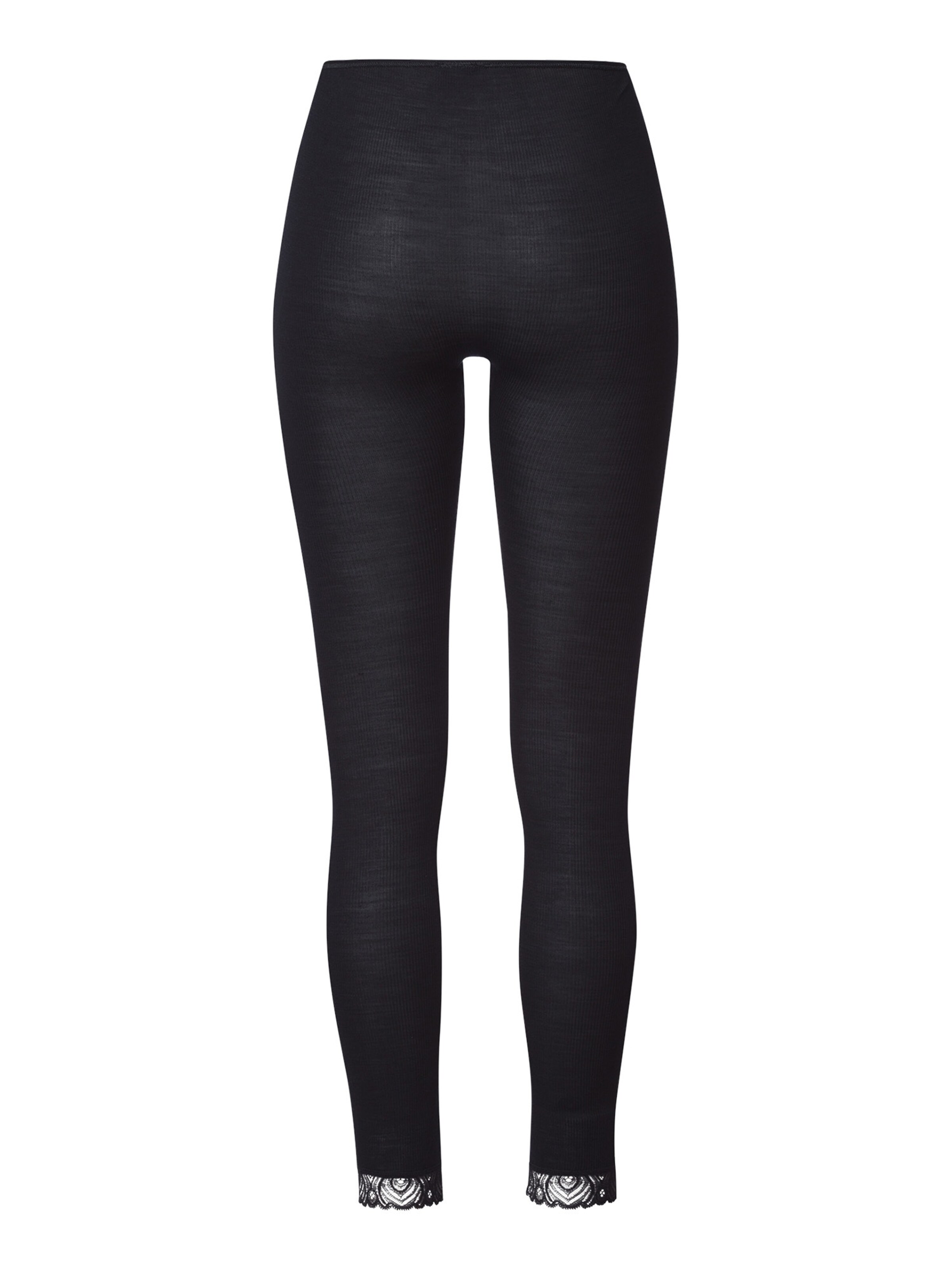Skinny Leggings ' Woolen Lace ' Hanro en noir