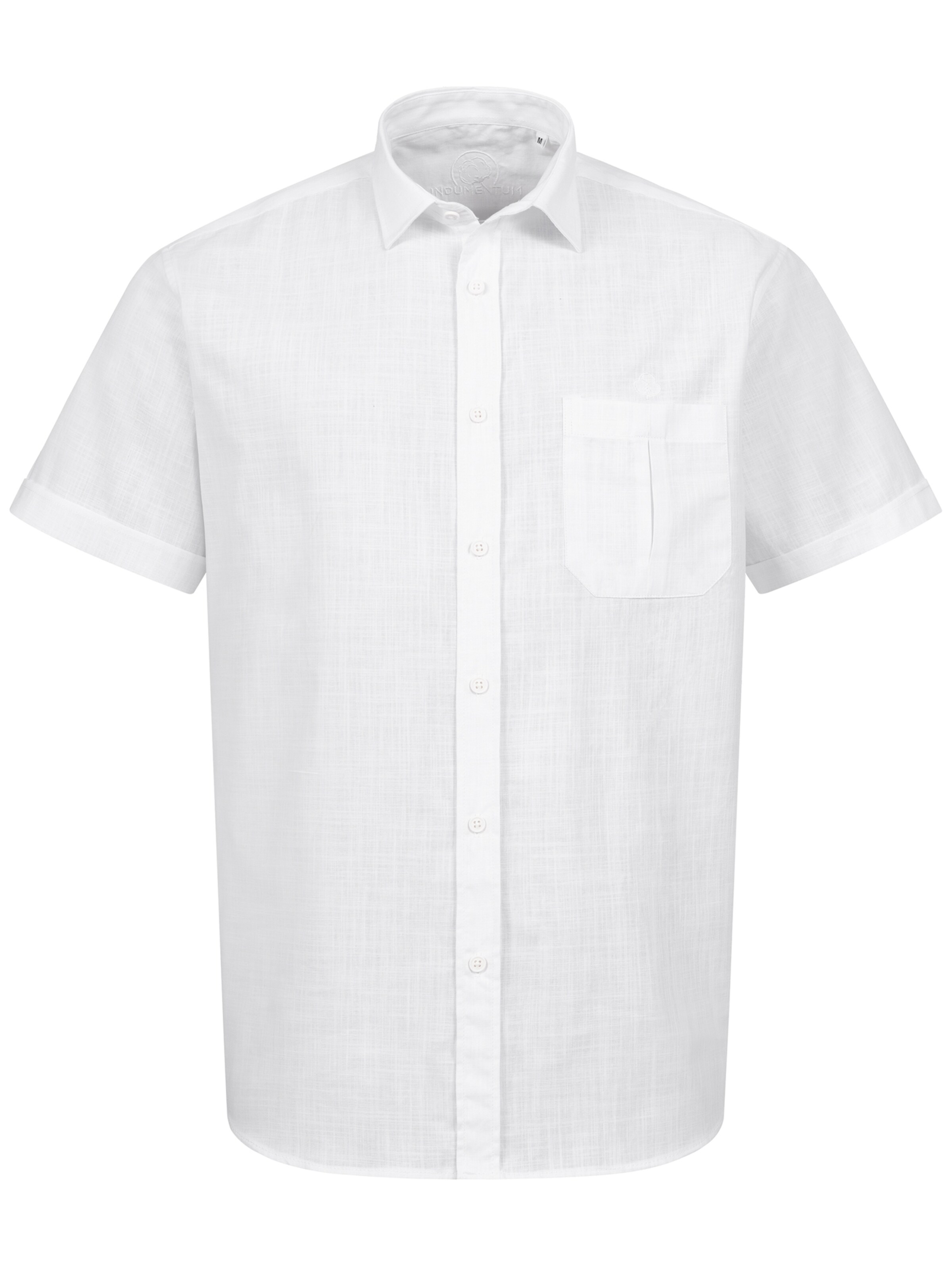 Indumentum Regular Fit Hemd in Weiß: Vorderseite