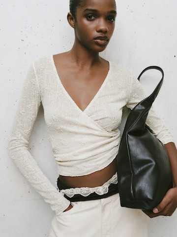 T-shirt Pull&Bear en beige