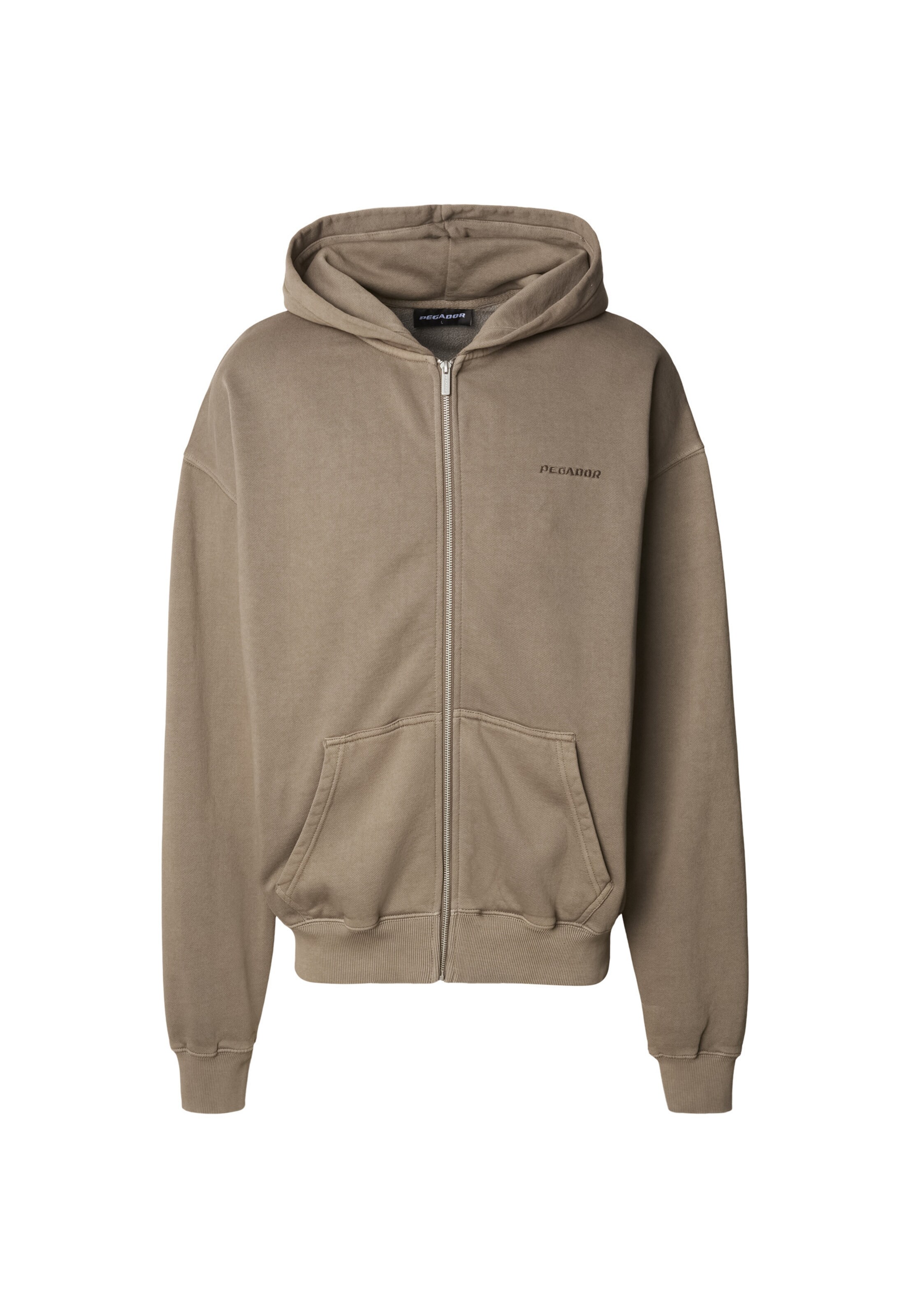 Veste de survêtement Pegador en marron : devant